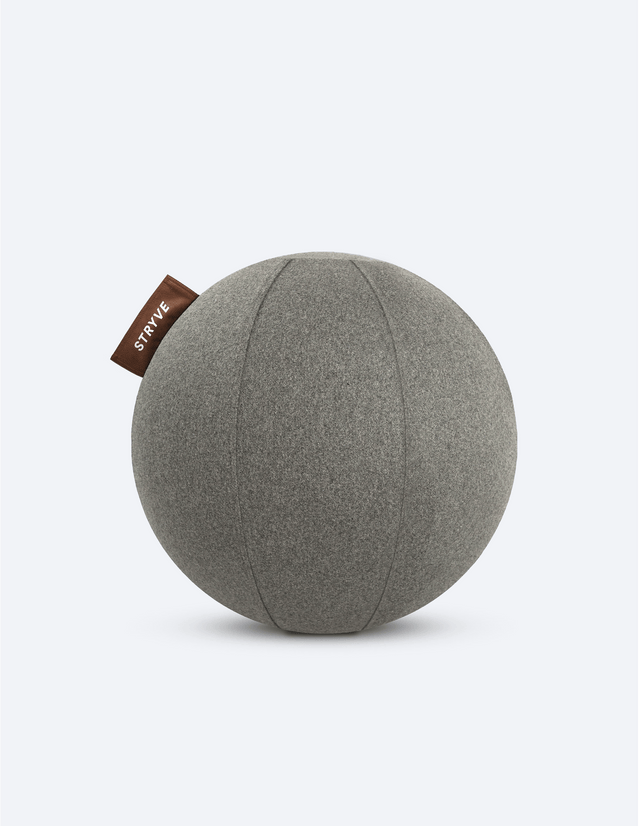 STRYVE Sitzbälle Warm Grey / 65 cm Active Ball | Wollfilz