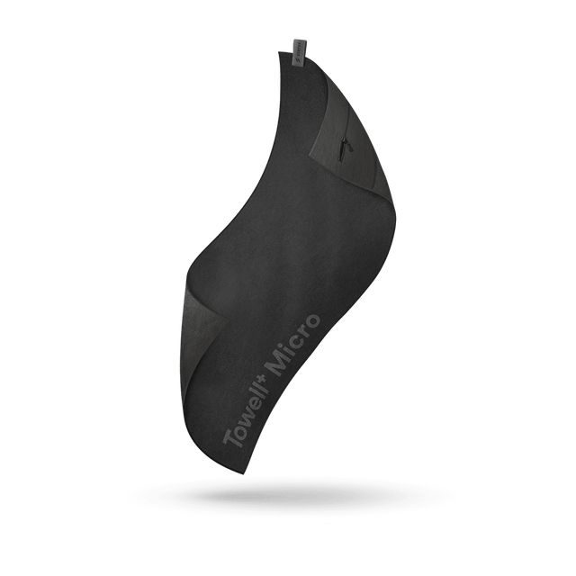 STRYVE Gym Towel All Black Towell+ Micro – aus Mikrofaser