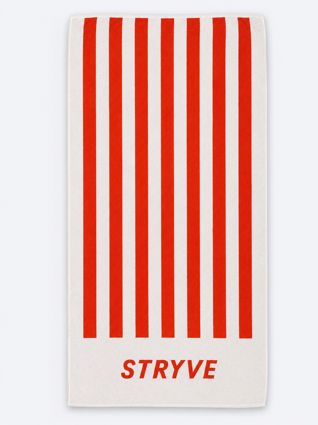 STRYVE Beach Towel Rot-Weiß – XXL Strandtuch 180 × 90 cm