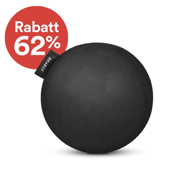 STRYVE Sitzbälle All Black / 65 cm Active Ball | Kunstleder