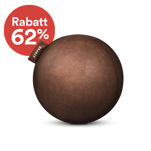 STRYVE Sitzbälle Natural Brown / 65 cm Active Ball | Kunstleder