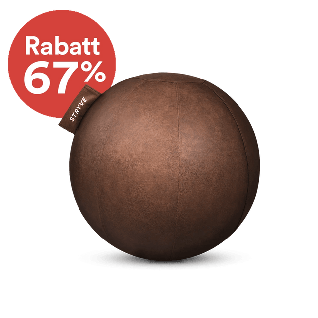 STRYVE Sitzbälle Natural Brown / 70 cm Active Ball | Kunstleder