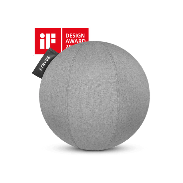 STRYVE Sitzbälle Casual Grey / 65 cm Active Ball | Leinenoptik