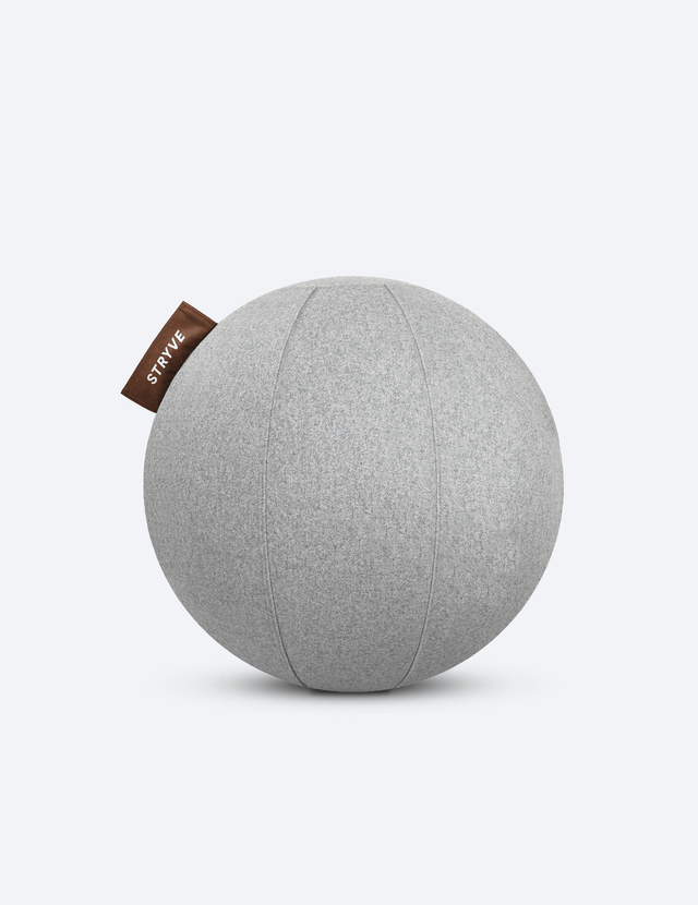 STRYVE Sitzbälle Light Grey / 65 cm Active Ball | Wollfilz