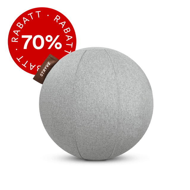 STRYVE Sitzbälle Light Grey / 65 cm Active Ball | Wollfilz