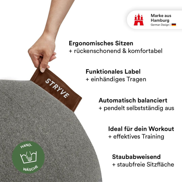 STRYVE Sitzbälle Active Ball | Wollfilz