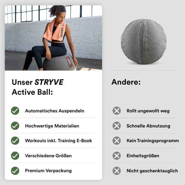 STRYVE Sitzbälle Active Ball | Wollfilz