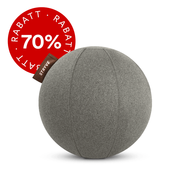 STRYVE Sitzbälle Warm Grey / 65 cm Active Ball | Wollfilz