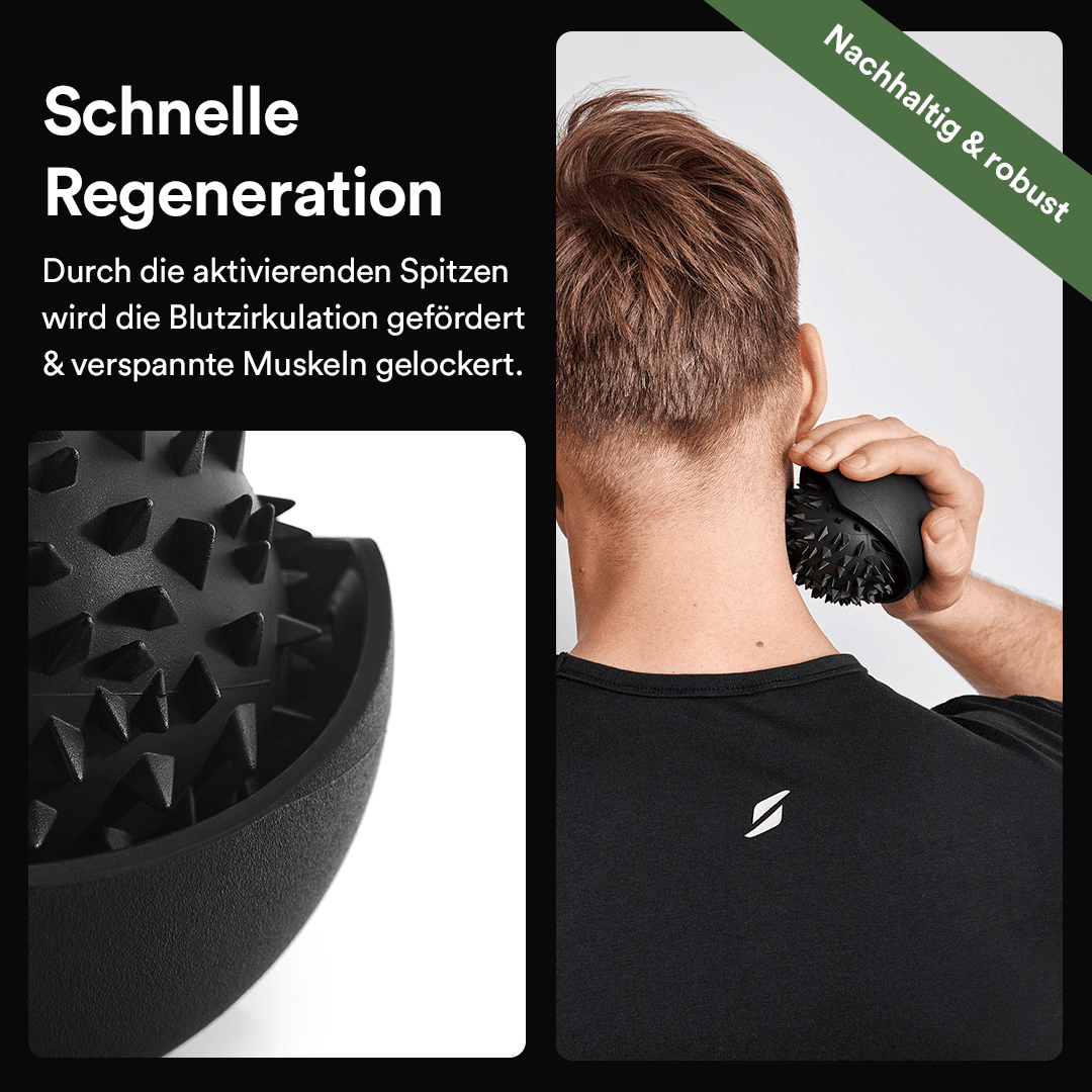 Recovery Ball – Igelball mit Griff zur Selbstmassage