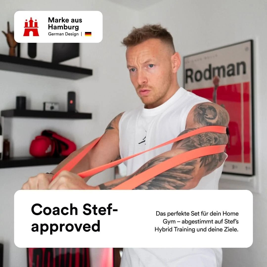 Fitnessbänder Set – STRYVE x Coach Stef Power Bands für Fitness & Home Workout