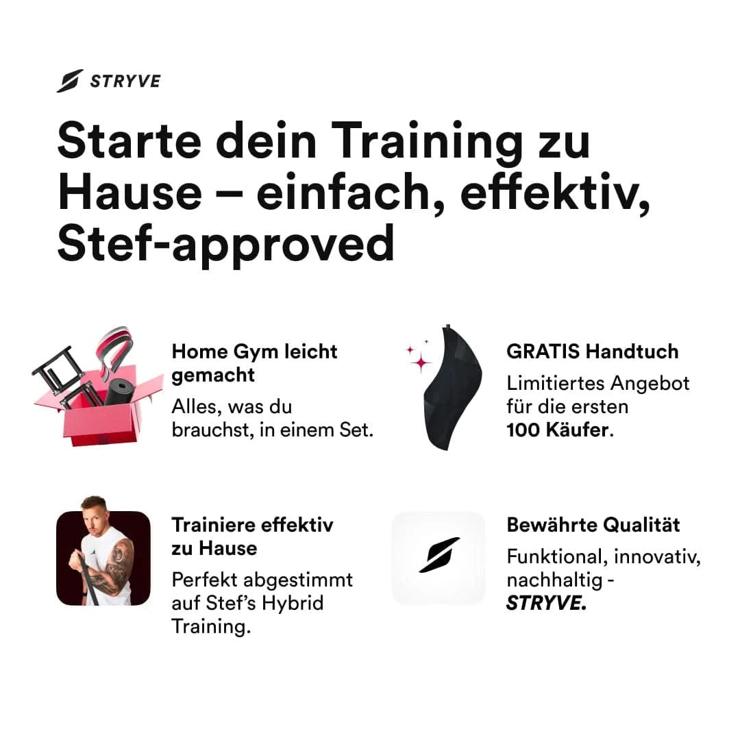Fitnessbänder Set – STRYVE x Coach Stef Power Bands für Fitness & Home Workout