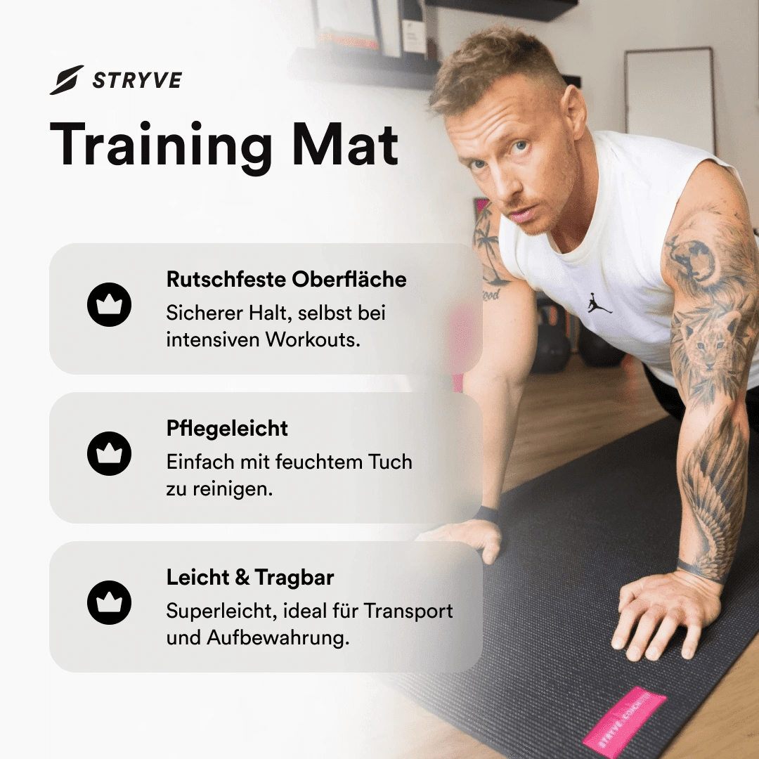 Gymnastikmatte Training Mat – STRYVE x Coach Stef Fitness- & Yogamatte - STRYVE — For the better.
