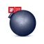 STRYVE Balance Ball Royal Blue 65 cm Active Ball – Lederstoff